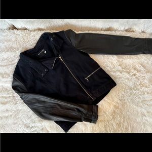 rag & bone Denim and Leather Jacket